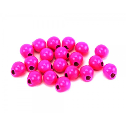 Tungsten Off Center Beads fl. pink, 3,3 mm