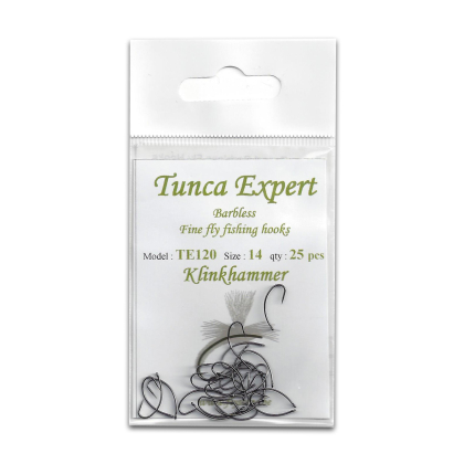 Tunca Expert Barbless Fly Hooks TE120 Klinkhammer Size 16