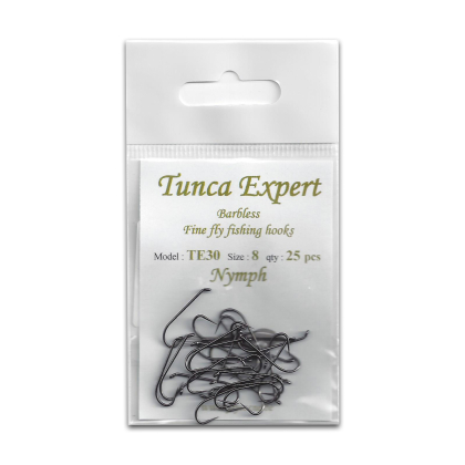 Tunca Expert Barbless Fly Hooks TE30 Nymph Size 6