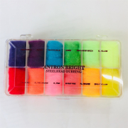 Antron Bright Dubbing Dispenser 12 Farben