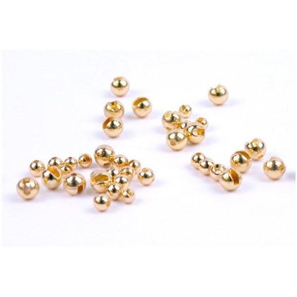 Tungsten Perlen geschlitzt Gold 20 Stk. 3,3 mm