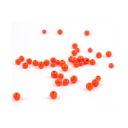 Tungsten Perlen fluo orange 20 Stück