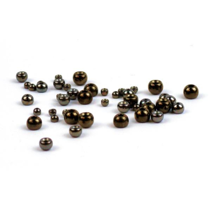 Tungsten Perlen schwarz 20 Stück