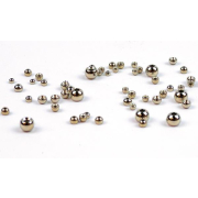 Tungsten Perlen silber 20 St&uuml;ck