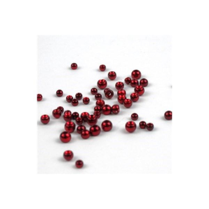 Tungsten Perlen rubinrot 20 Stück 3,3 mm
