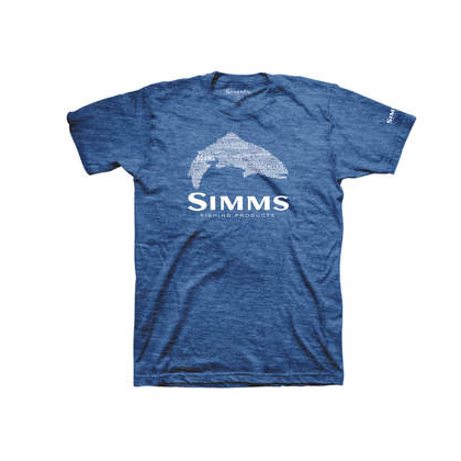 Simms Stacked Typo T-Shirt M