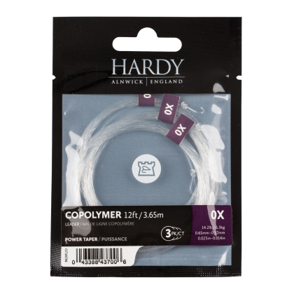 Hardy Copolymer 12 ft Power Taper 0X