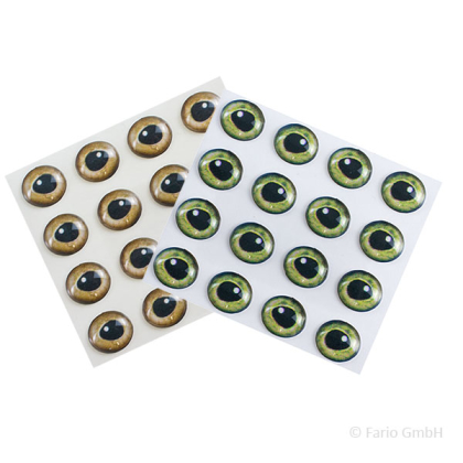 Epoxy Augen Realistic Eyes Gold 9mm