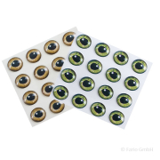 Epoxy Augen Realistic Eyes Gr&uuml;n 7,5mm
