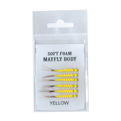 Soft Foam Mayfly Body Yellow