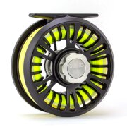 Traun River Solid Fliegenrolle Schwarz / Stahl