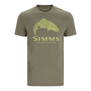 Simms Wood Trout Fill T-Shirt Military