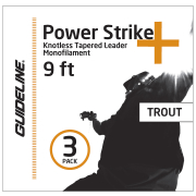 Guideline Power Strike Fliegenvorfach 9  3er Pack
