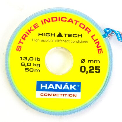 HANAK Strike Indicator 0,25 mm 6kg (50 m) Hot Fluo Gelb