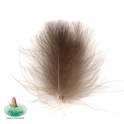 FlyScene CDC Wild Duck Cul De Canard Entenbürzelfedern Natural Grey